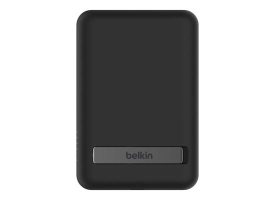 Belkin BoostCharge Wireless Power Bank 5000mAh MagSafe Charger 7.5W, Built-in Pop-up Kickstand - iPhone 17, Air, Pro, Pro Max, AirPods, Apple Watch, Google Pixel 10, etc. - Black